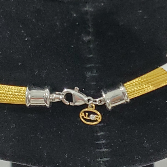 ALOR Rare Multi-Strand Cable Necklace 18 Karat Yellow Gold - - Picture 8 of 10